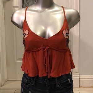 Cropped baby doll top